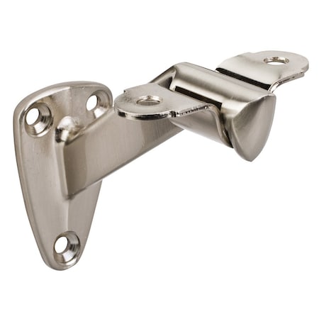 Hardware Resources 1-7/16"x2-1/2"Heavy Duty Handrail Bracket with  3-3/8" Projection - Satin Nickel HRB01-SN